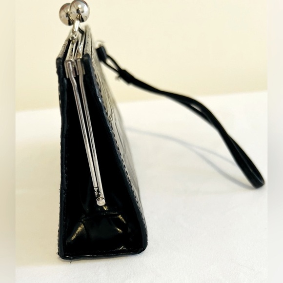 BURBERRY Alligator Embossed Wristlet - Picture 6 of 15